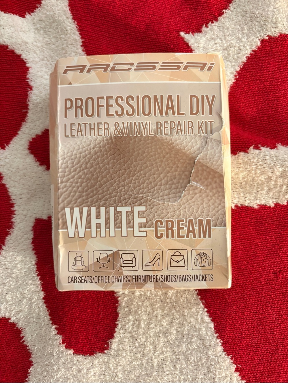 Professional DIY Leather & Vinyl Repair Kit - White Cream